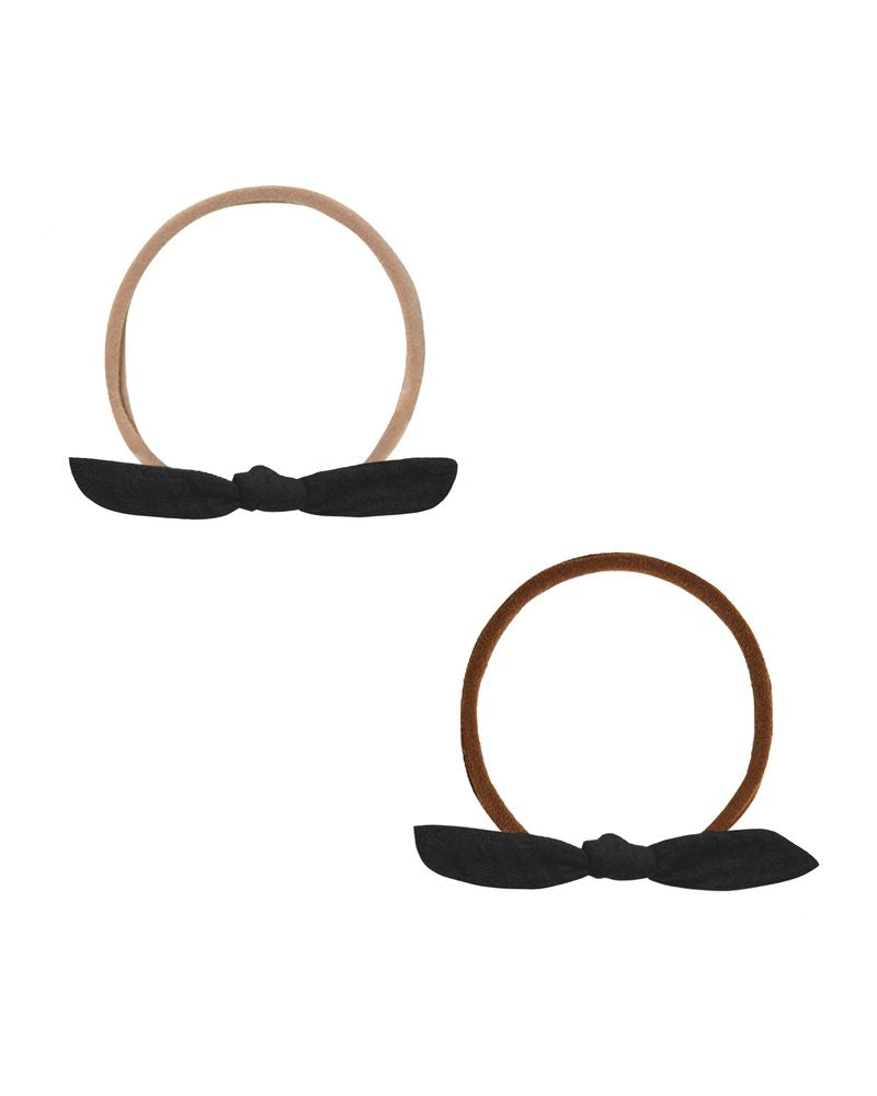 LITTLE KNOT HEADBAND || BLACK/BEIGE