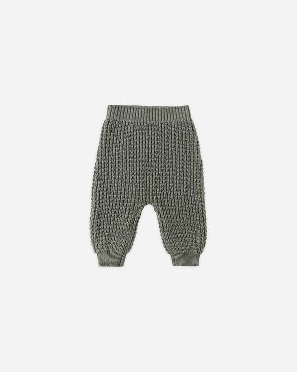 CHUNKY KNIT PANT || FOREST