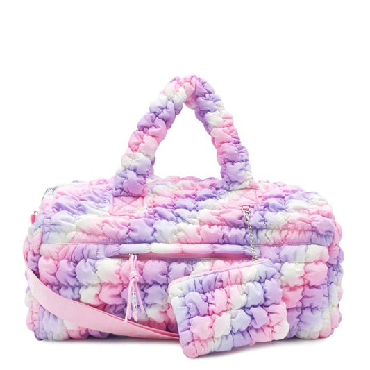 Quilted Scrunchies Large Duffle Bag Multi Color