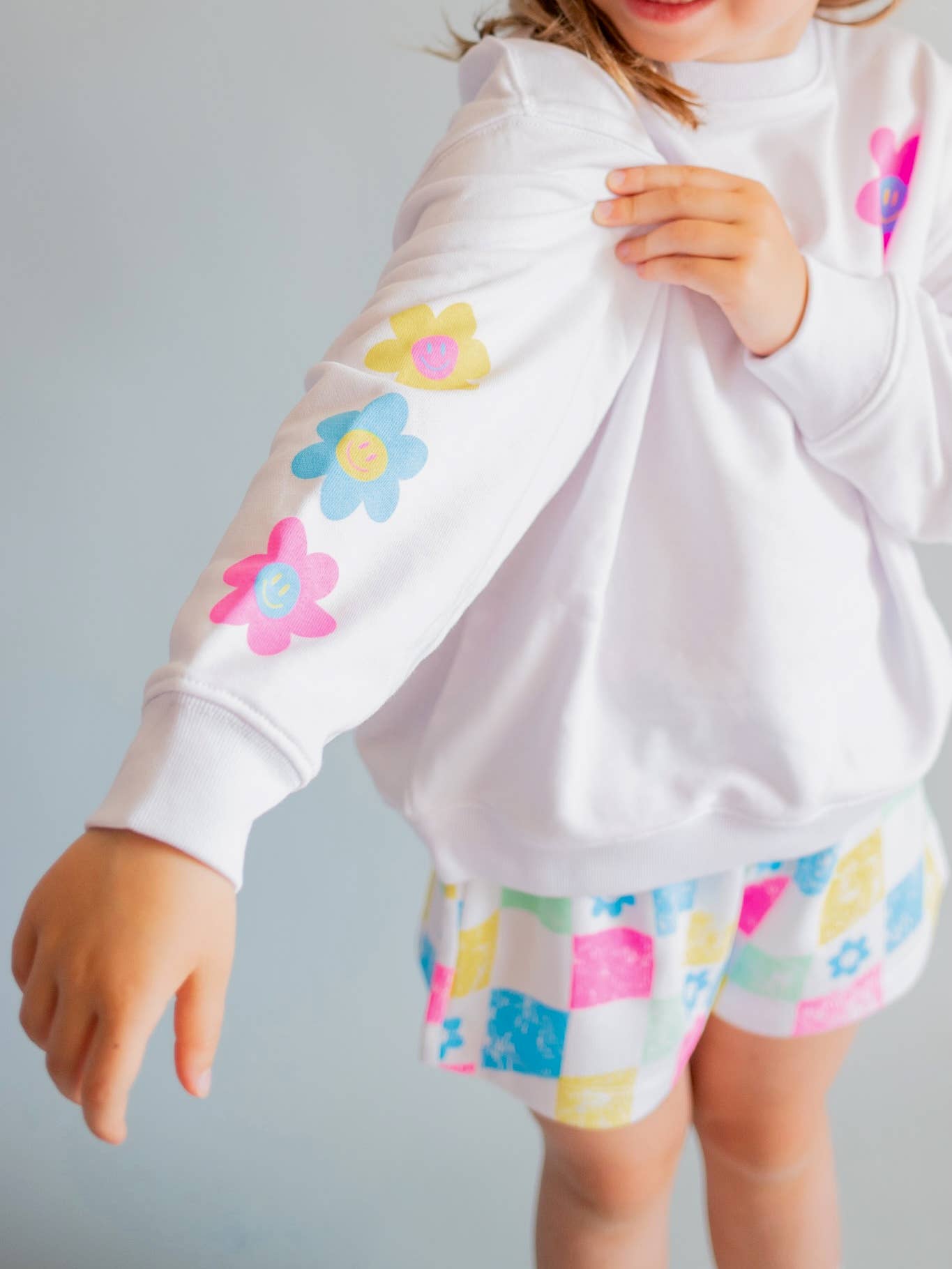 Radiate Positivity Sweatshirt | White