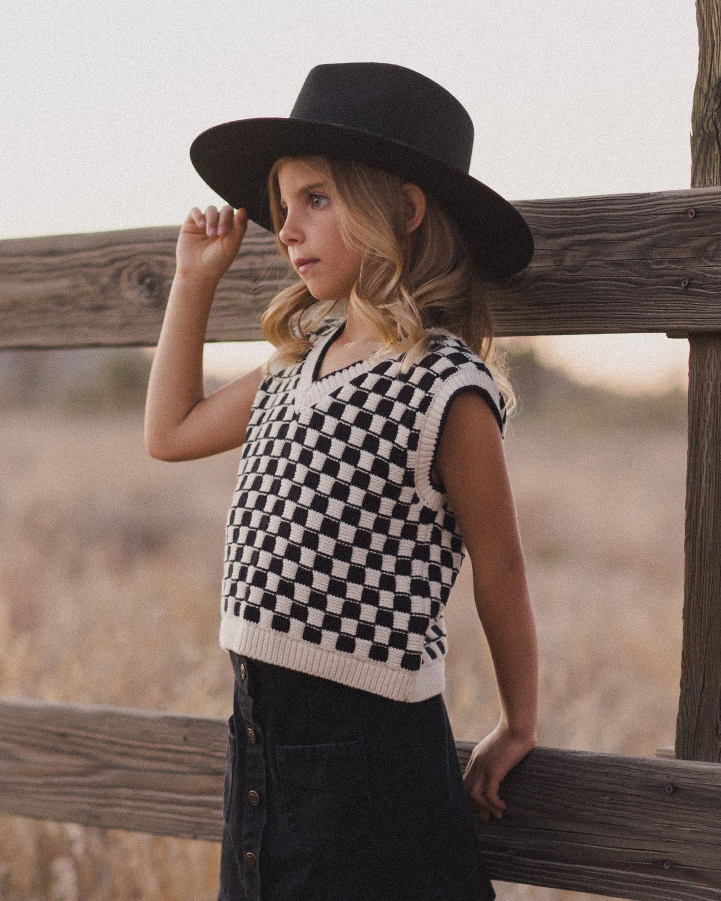 SWEATER VEST || CHECK