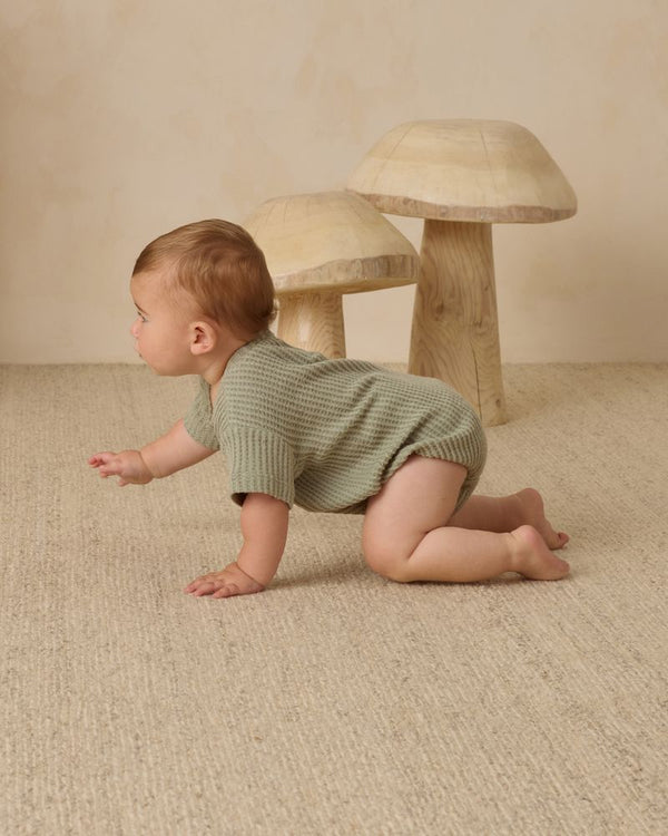 RELAXED BUBBLE ROMPER || FERN