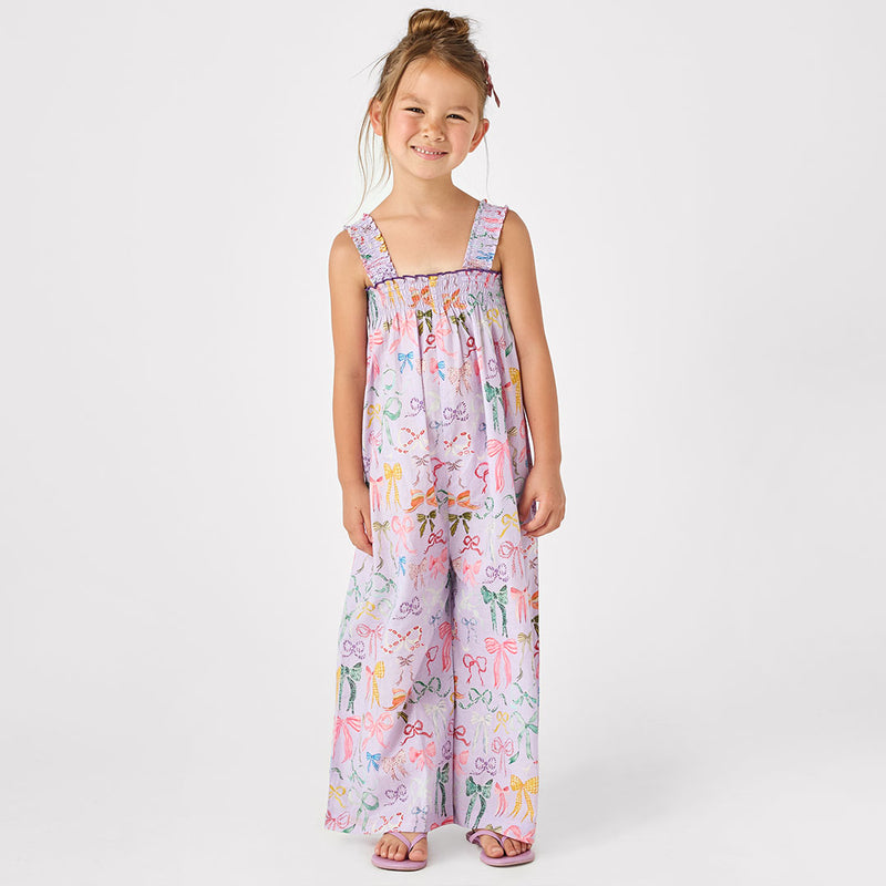 Girls Eleven Jumper | Lavender Watercolor Bows