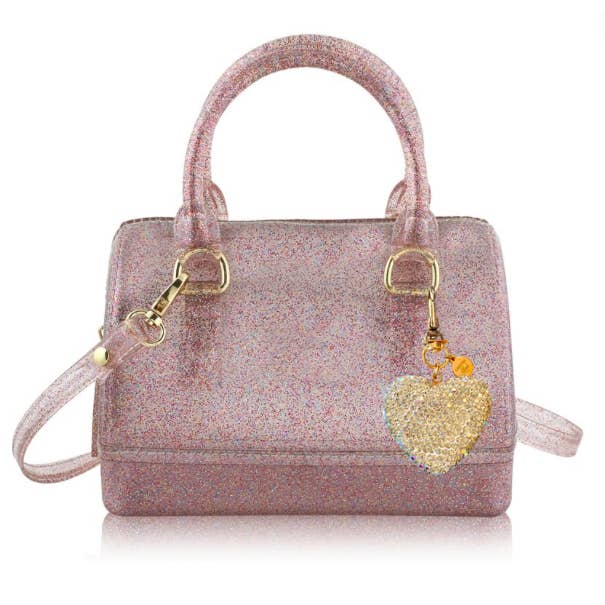 Ruby Multi-Sparkle Jelly Purse: Crystal Heart Edition