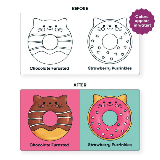 Cat Donuts Color Magic Bath Book