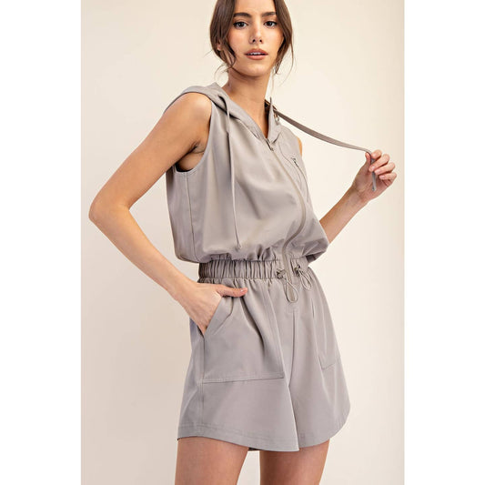 Adventure Romper | Stone Taupe