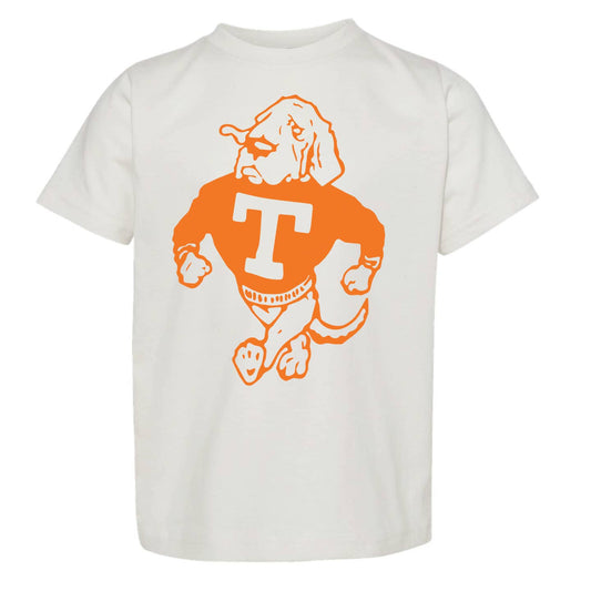 Vintage Smokey Tee | White + Orange