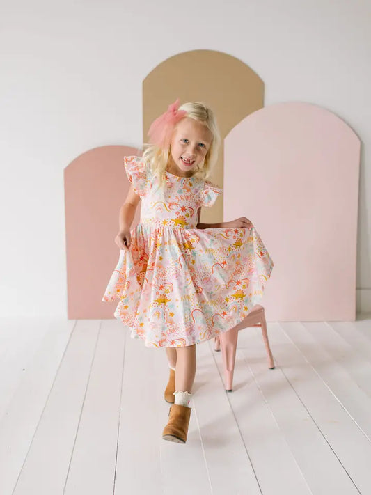 Olivia Twirl Dress | Dreamy Dino