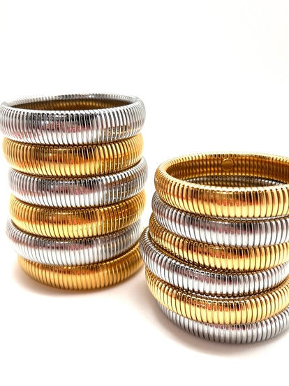 Snake Coil Stacks | Silver