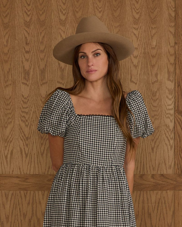 CHIARA DRESS || BLACK GINGHAM