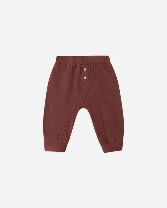 BABY CRU PANT || BURGUNDY