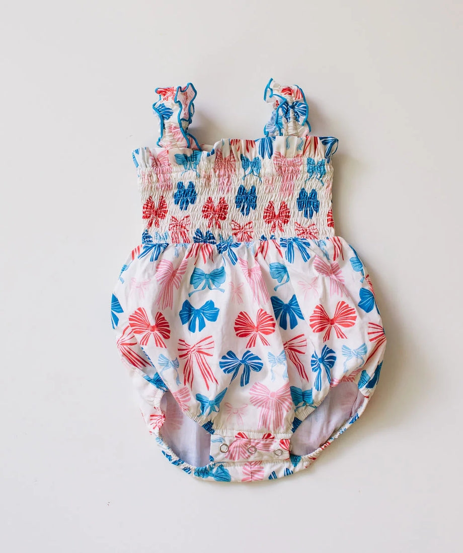 Maylen Poplin Bubble | Patriotic Bows