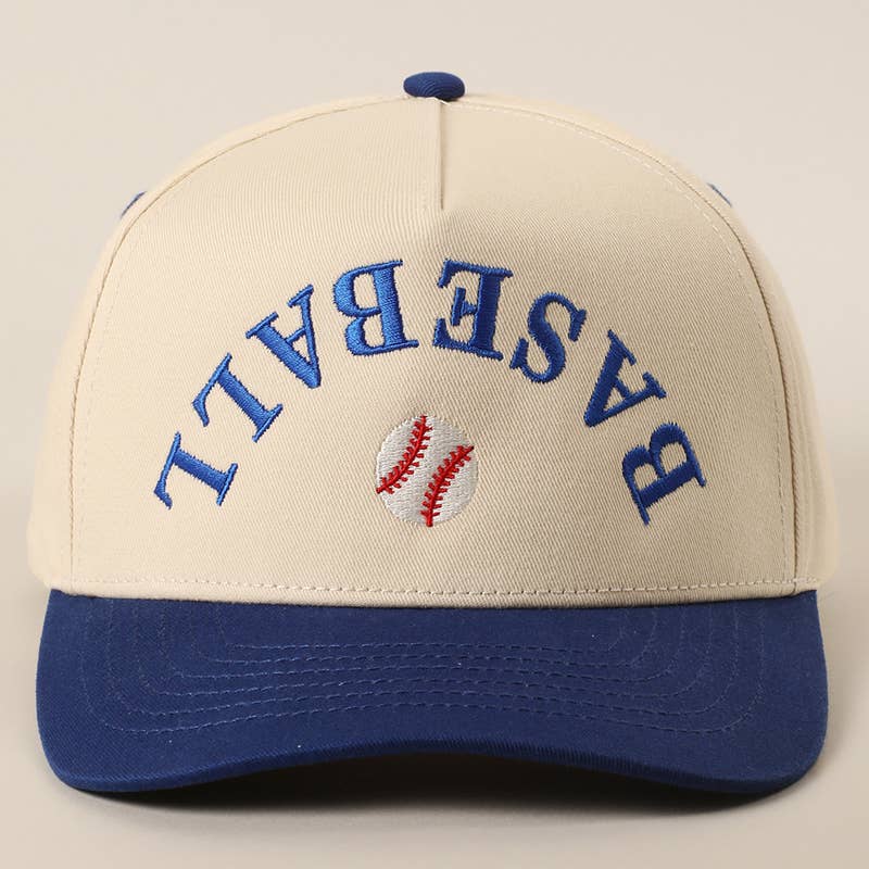 Baseball Upside Down Letter Cap