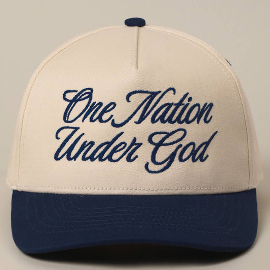 One Nation Under God Two-Tone Trucker Hat | Navy