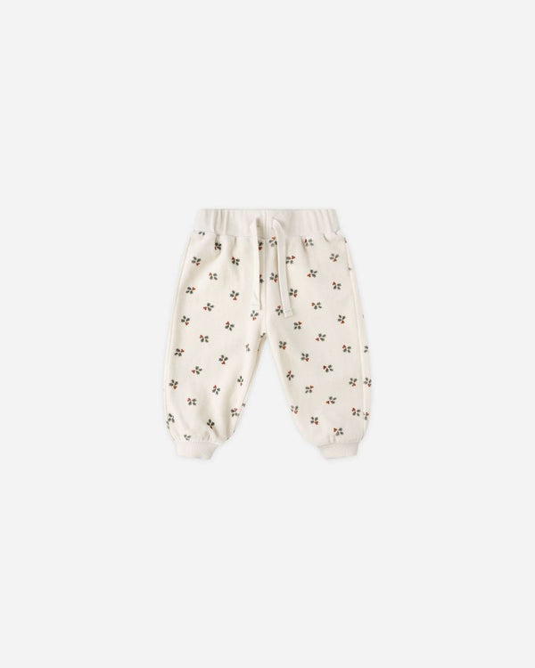 VELOUR RELAXED SWEATPANT || HOLLY BERRY