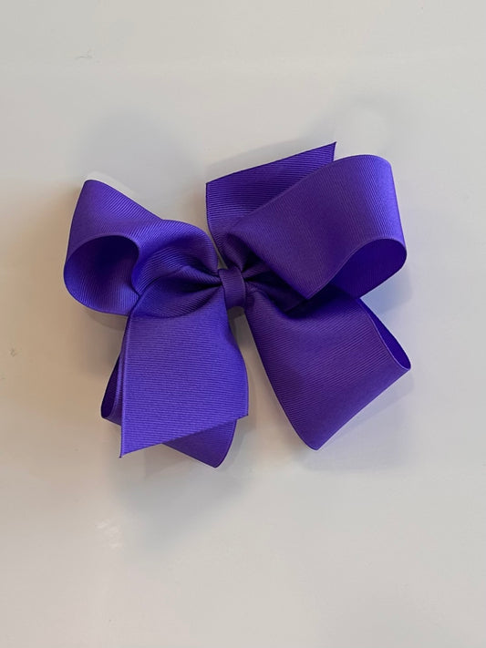 King Classic Grosgrain Girls Hair Bow | Grape