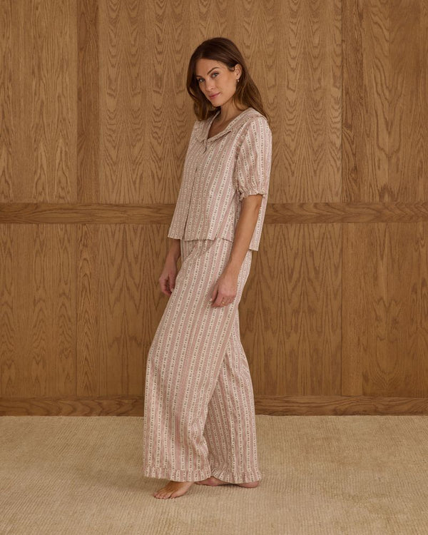 RUFFLE PAJAMAS || CANDY CANE STRIPE - WOMENS