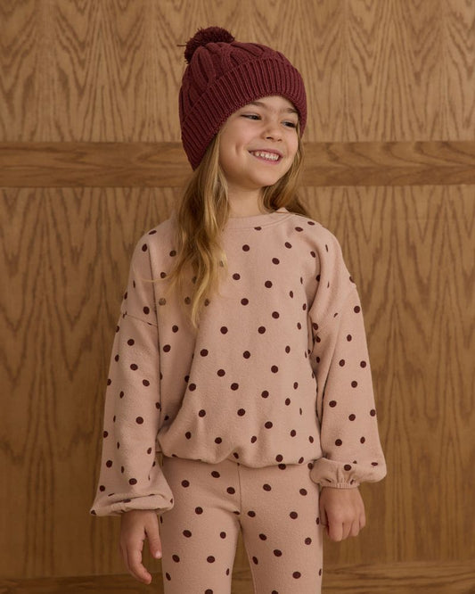 SPONGEY KNIT SET || POLKA DOT