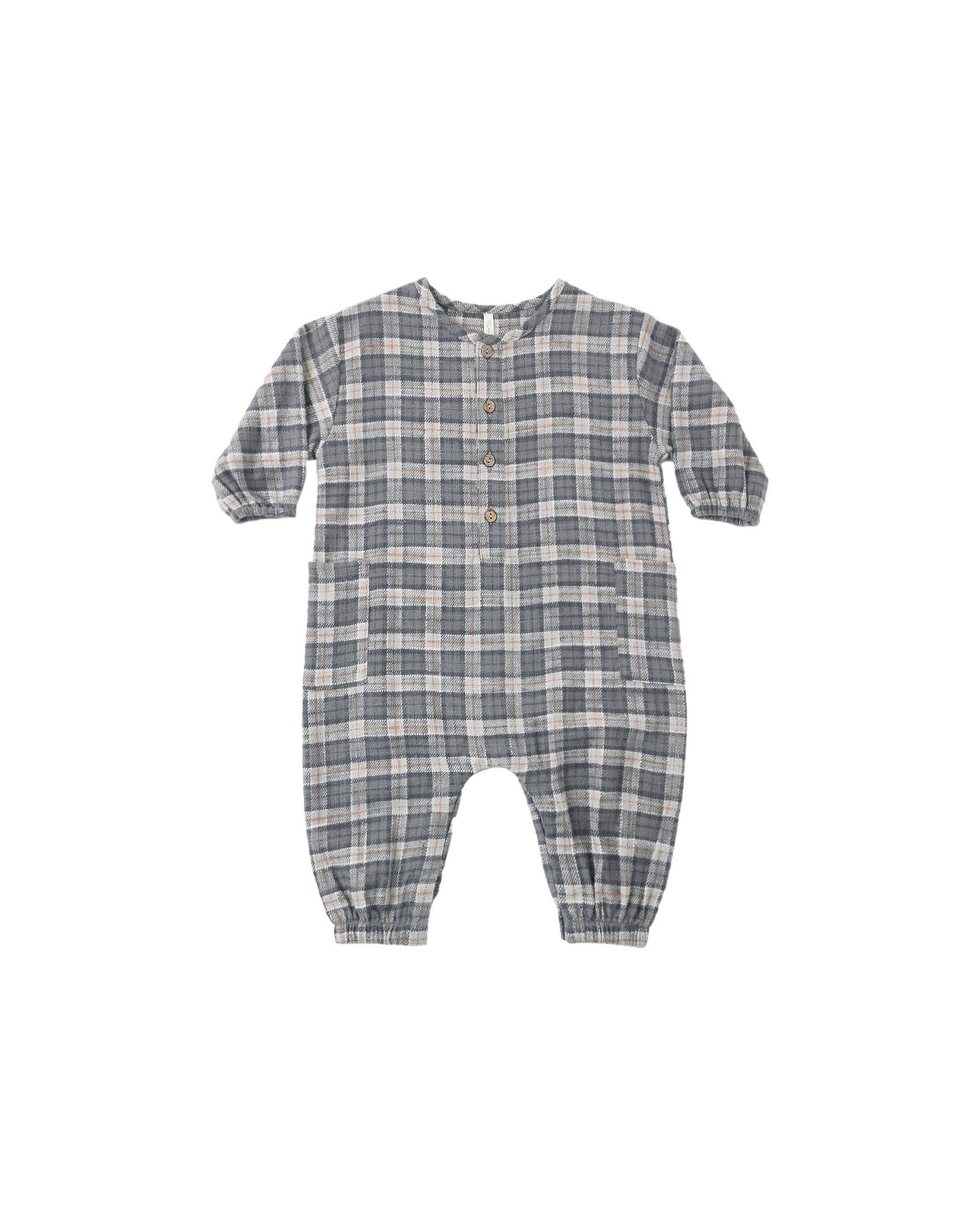 RELAXED WOVEN JUMPSUIT || WINTER PLAID