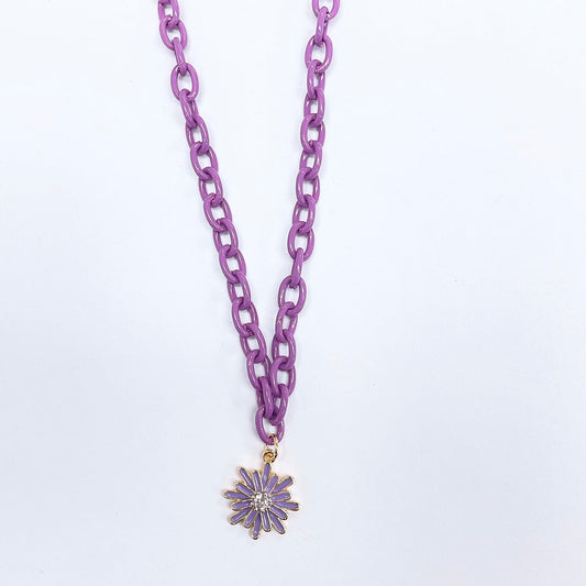 Daisy Necklace | Lavender