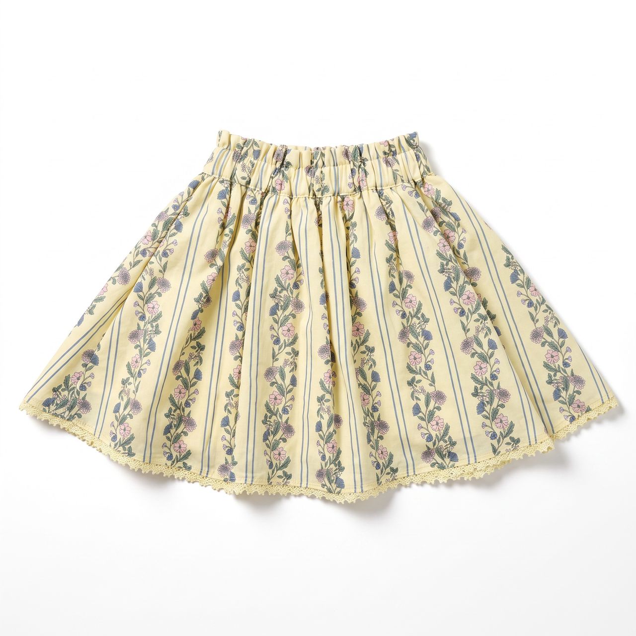 Margo Skirt | Yellow Floral Plaid