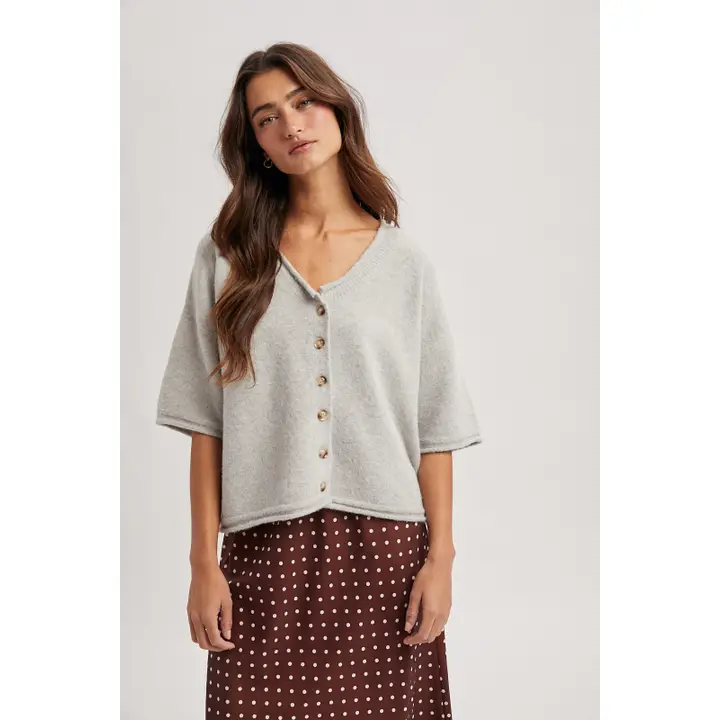 Soft Touch Button Up | Pebble