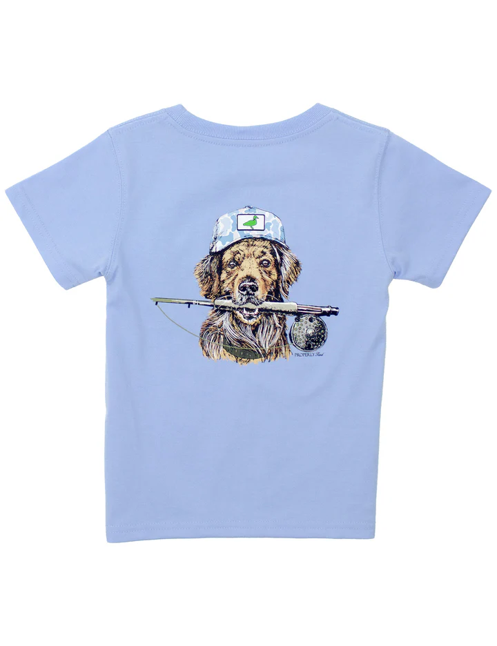 Boys Fishing Buddy SS | Light Blue