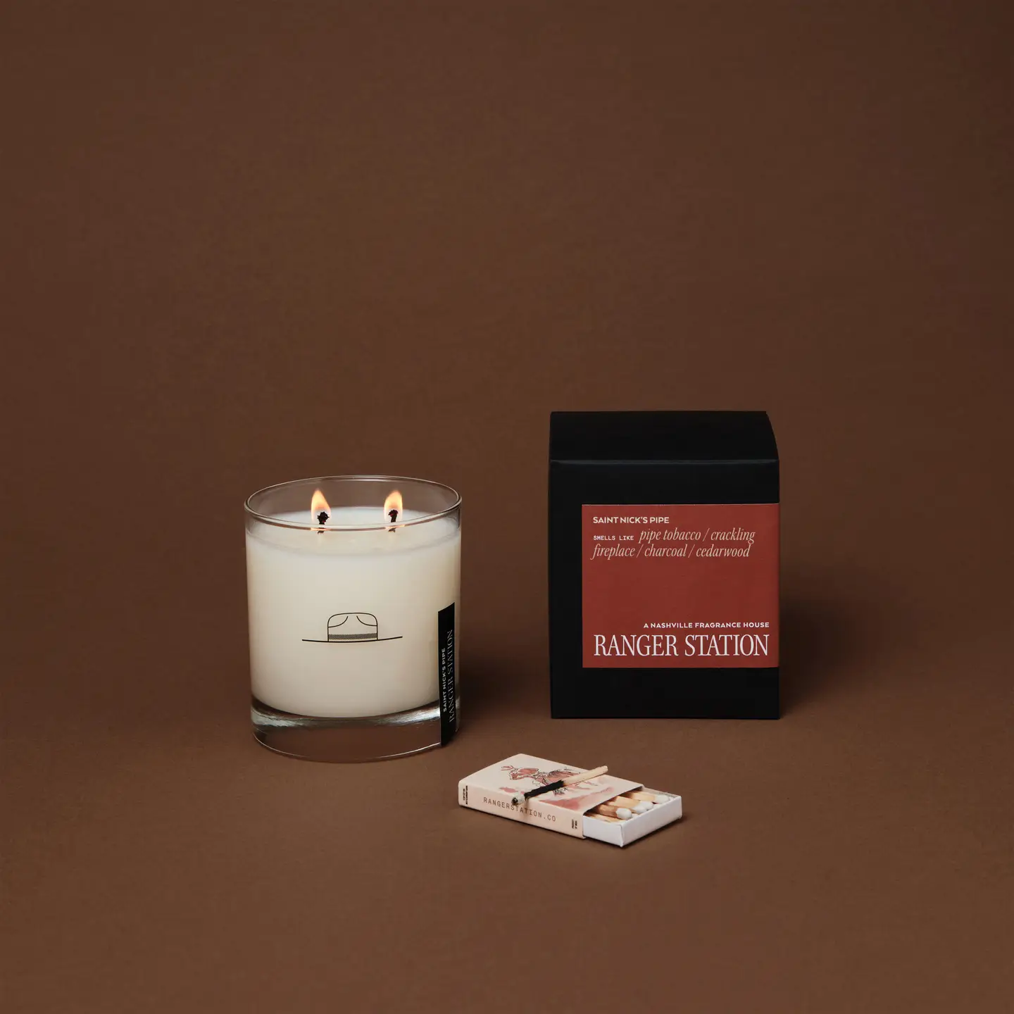 Saint Nick's Pipe Candle