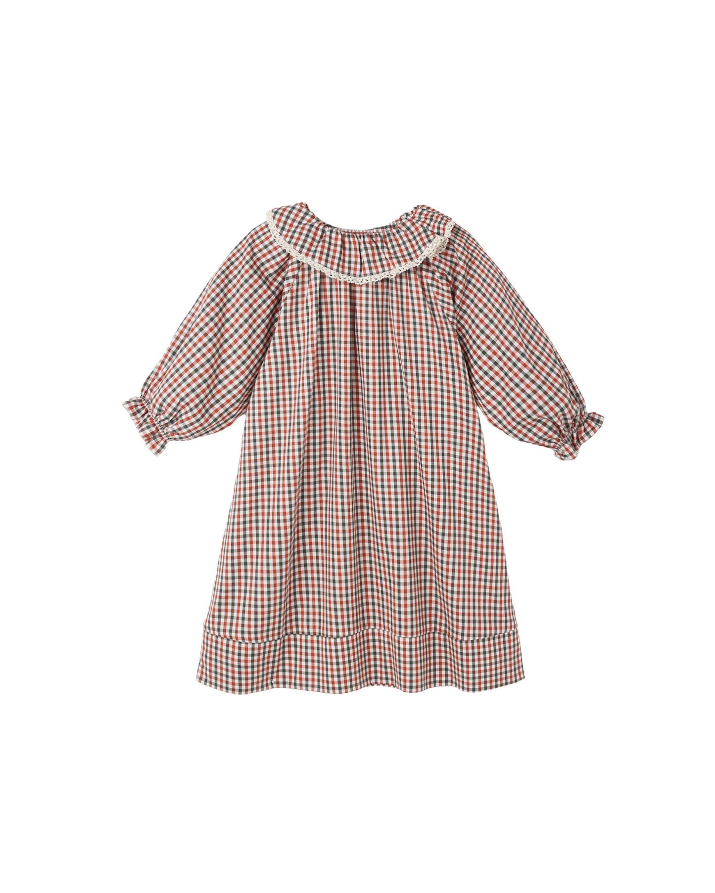 GIRL'S NIGHTGOWN || HOLIDAY GINGHAM