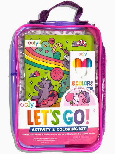 Activity & Coloring Kit | Unicorn Candy Town