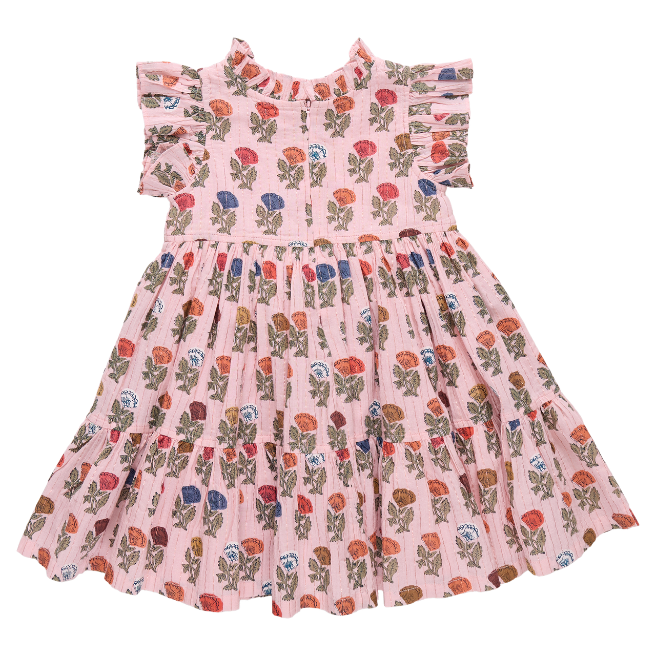 Girls Jennifer Dress | Multi Flower Drop