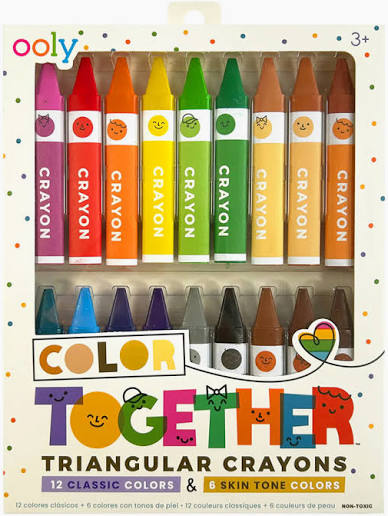 Color Together Triangular Crayons - Set of 18