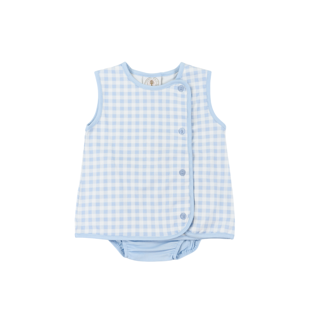 Boy Diaper Set | Classic Gingham Blue