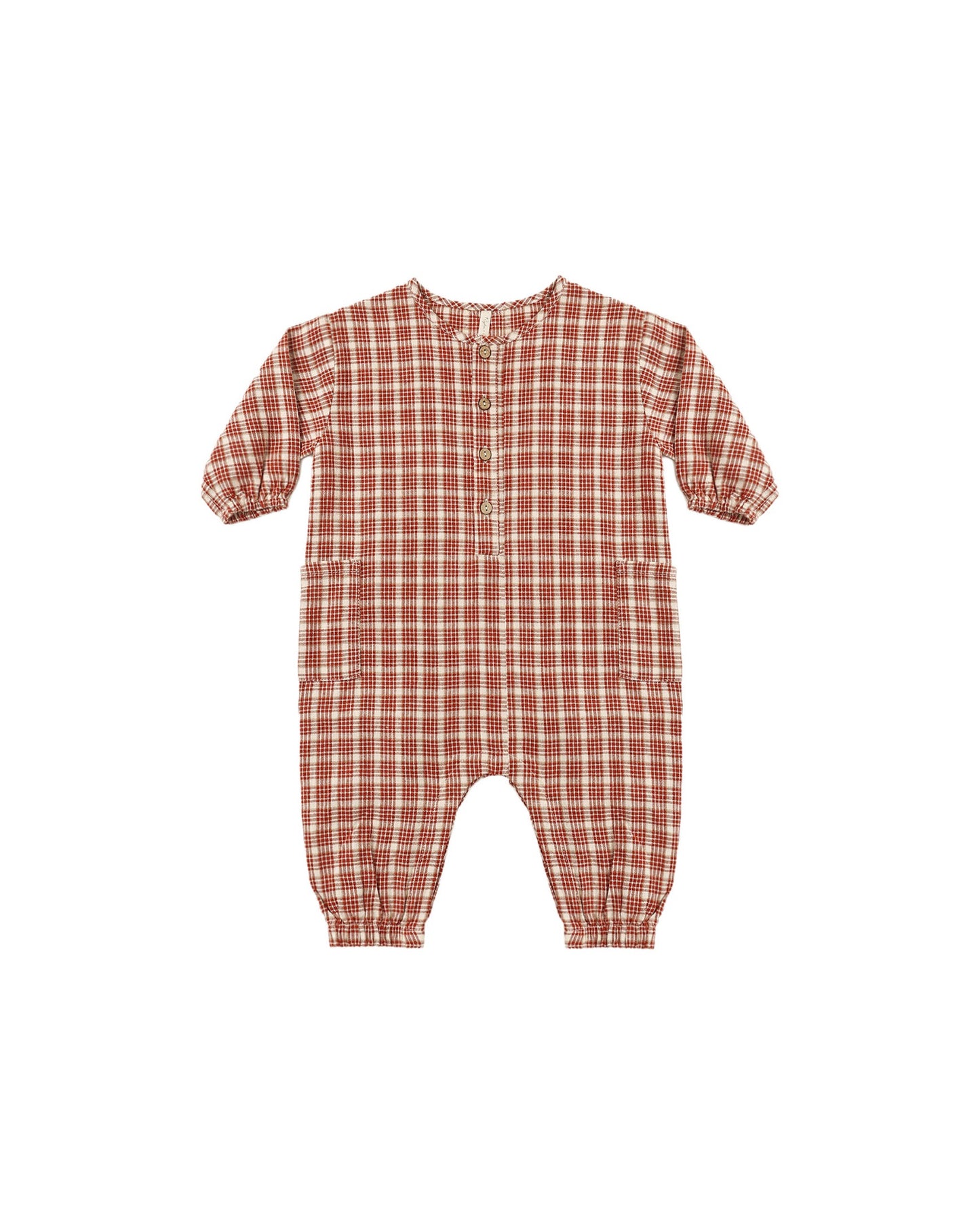 RELAXED WOVEN JUMPSUIT || VINTAGE PLAID