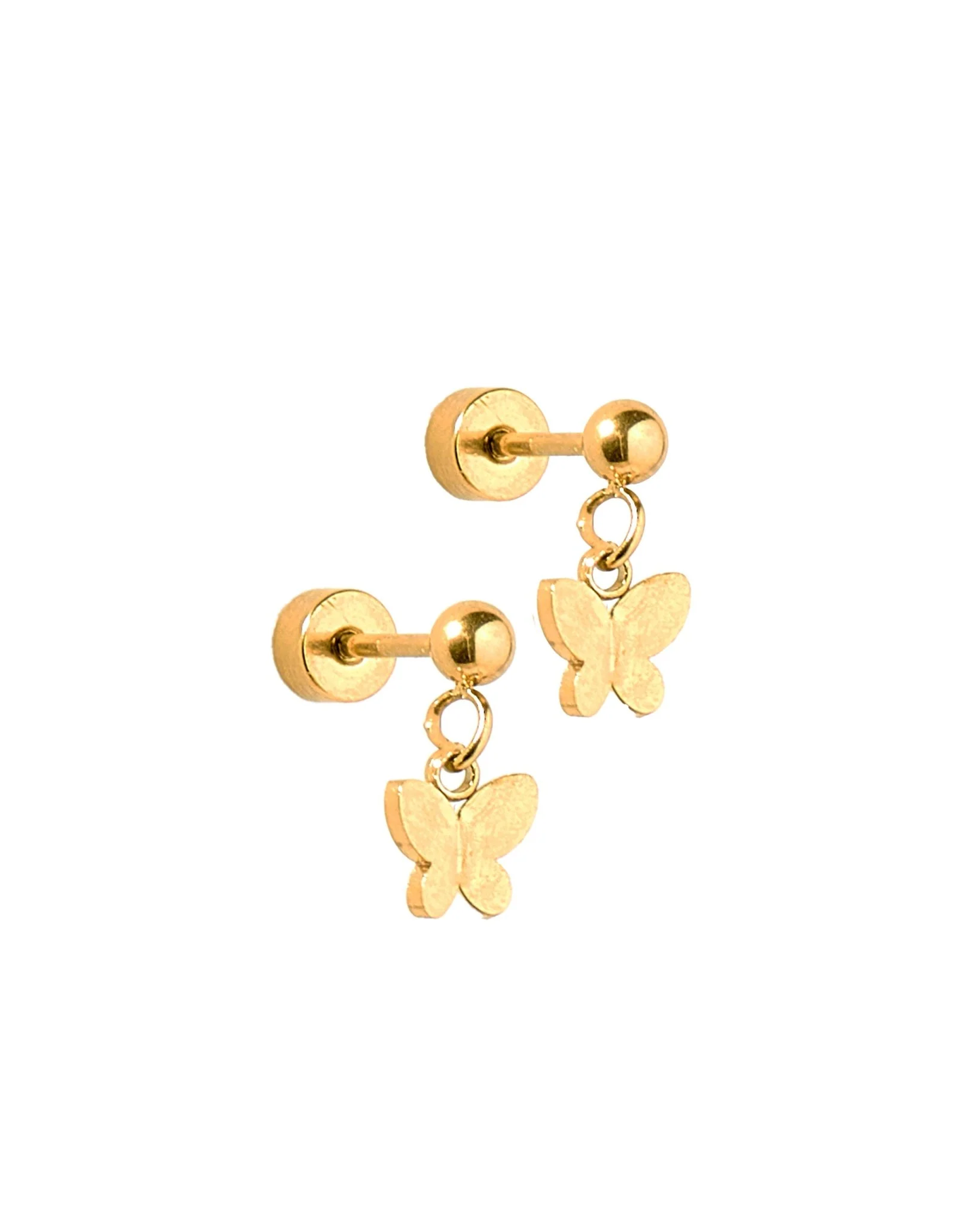 Screwback Stud Earrings |Millie Butterfly
