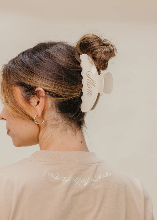 Mother Oversized Claw Clip | Beige Mom