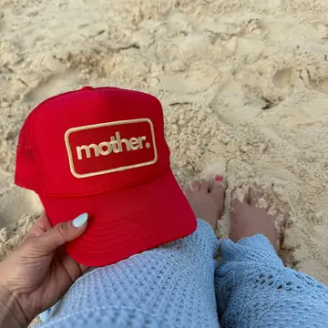 Mother Patch Trucker Hat | Red