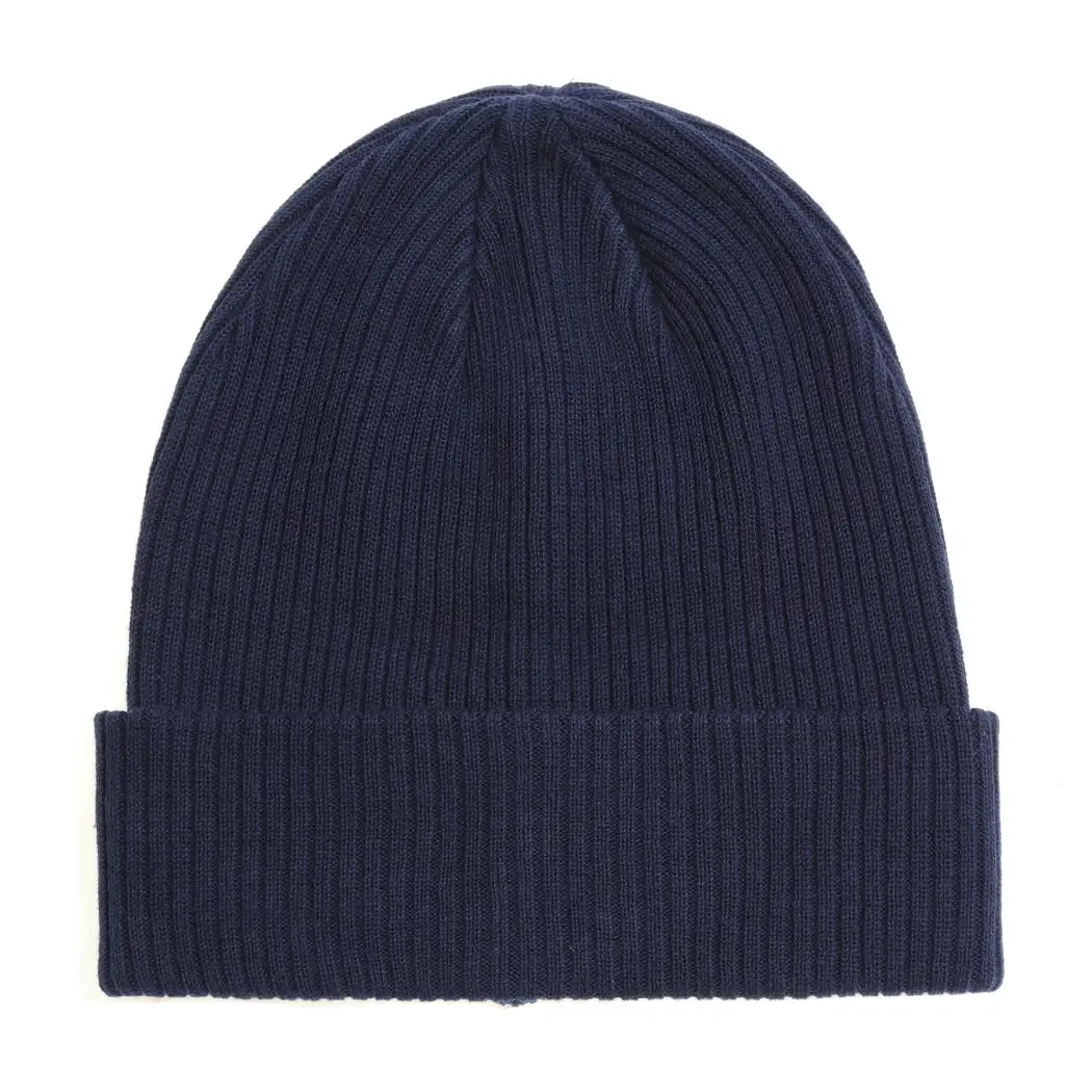 Cotton Knitted Beanie | Navy