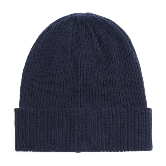 Cotton Knitted Beanie | Navy