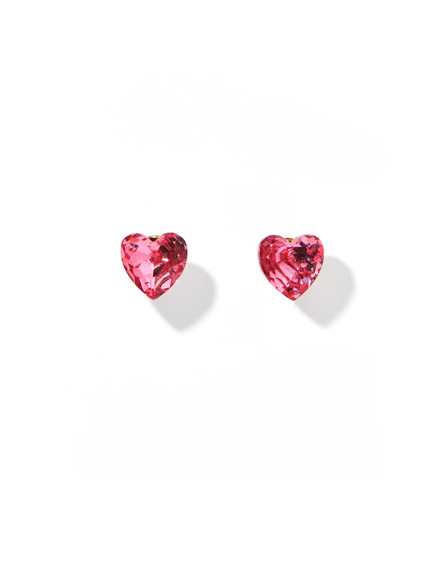 Screwback Stud Earrings | Hot Pink Candy Heart
