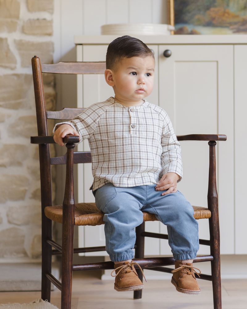 ZION SHIRT || BLUE PLAID