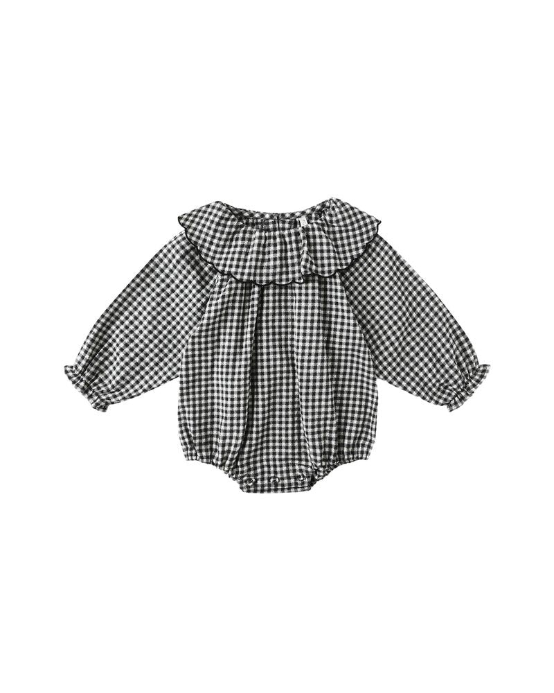 COLETTE ROMPER || BLACK GINGHAM
