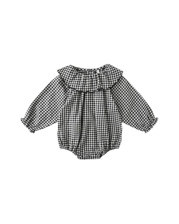 COLETTE ROMPER || BLACK GINGHAM
