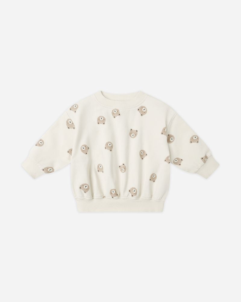 RELAXED SWEATSHIRT || BROWN BEAR