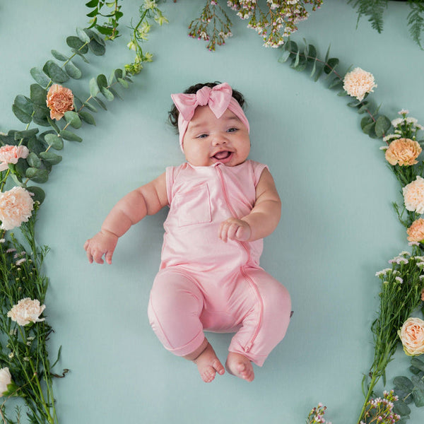 Zippered Sleeveless Romper Crepe