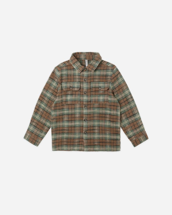 POCKETED FLANNEL SHIRT || HOLIDAY PLAID