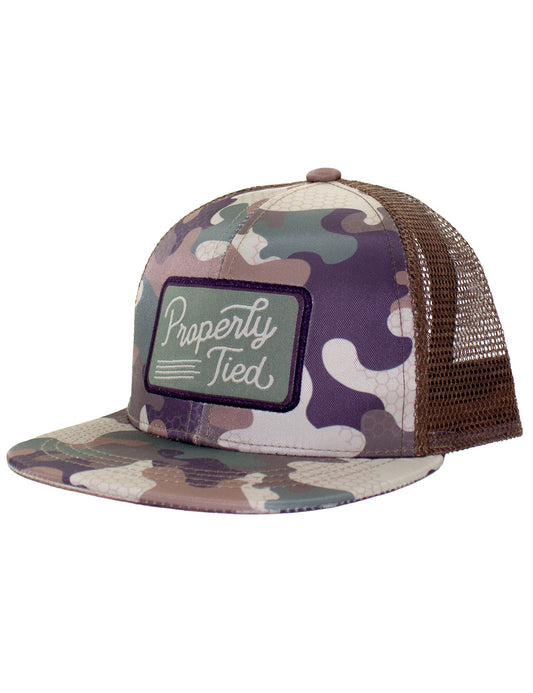 Boys Sportsman Trucker Hat | Delta Woodland Camo