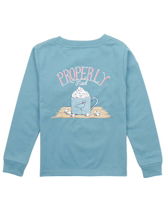 Girls Hot Cocoa LS | Coastal Sky