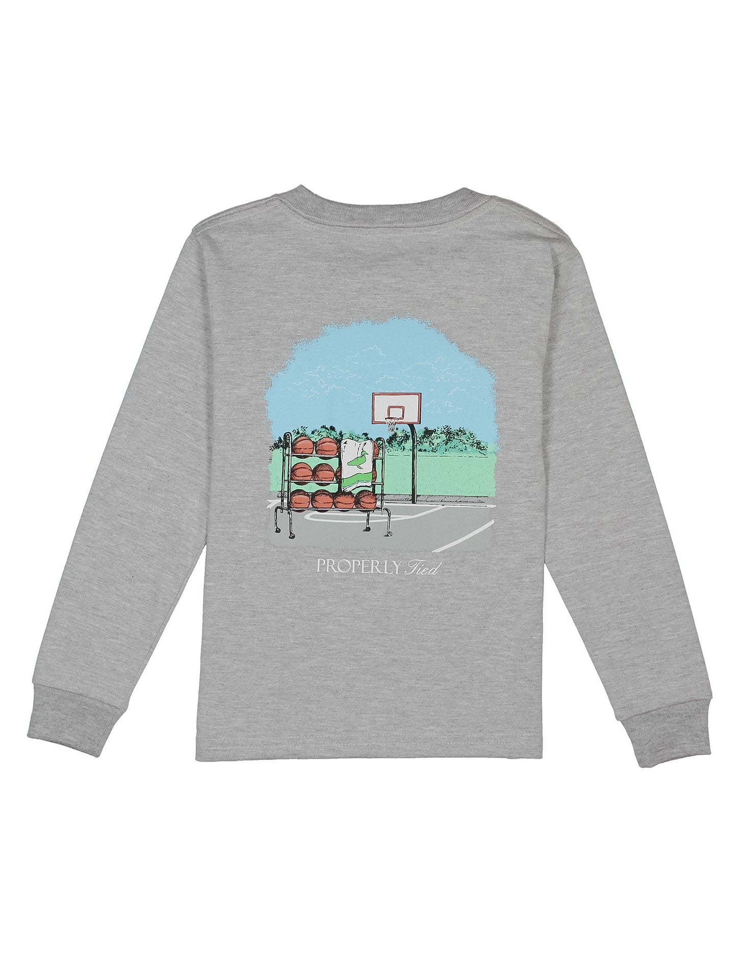 Boys Basketball LS | Light Heather Grey