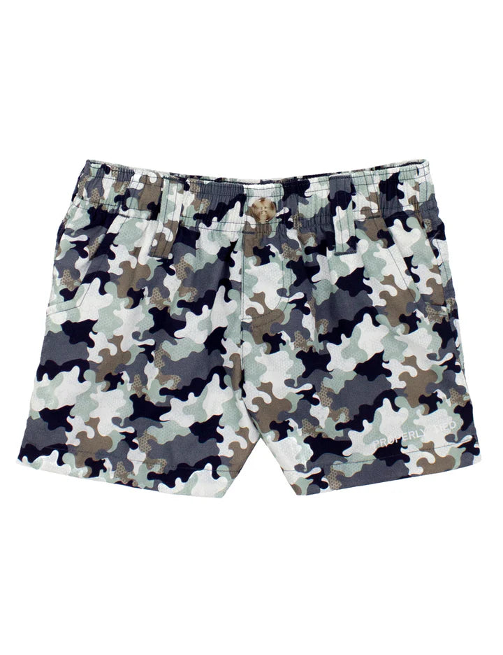 Boys Mallard Short || Delta Backwater Camo